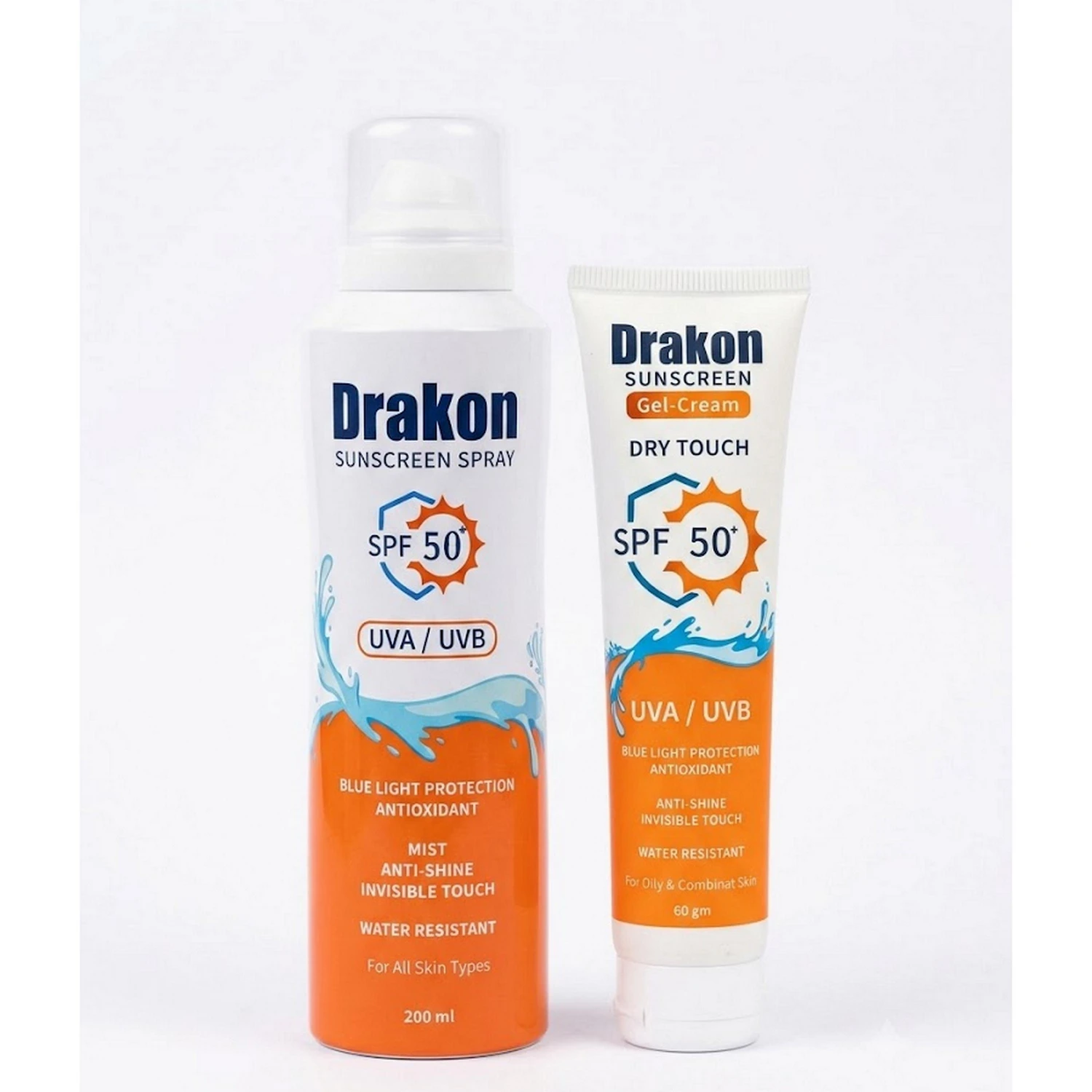 Summer Sunscreen Offer - SPF 50+ Spray 200ml + SPF 50+ Gel-Cream 60g