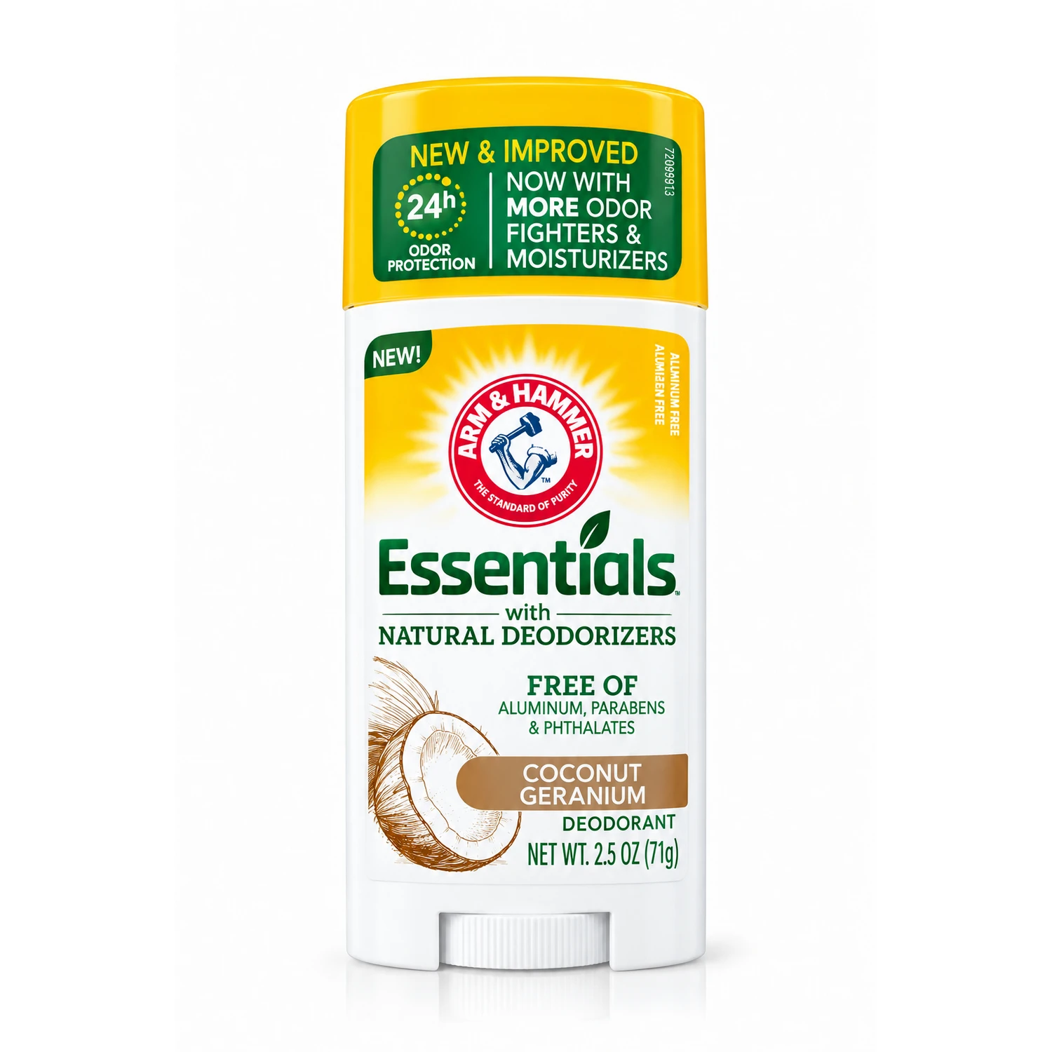 Natural Coconut Deodorant – Daily Freshness & Odor Protection – 71 g