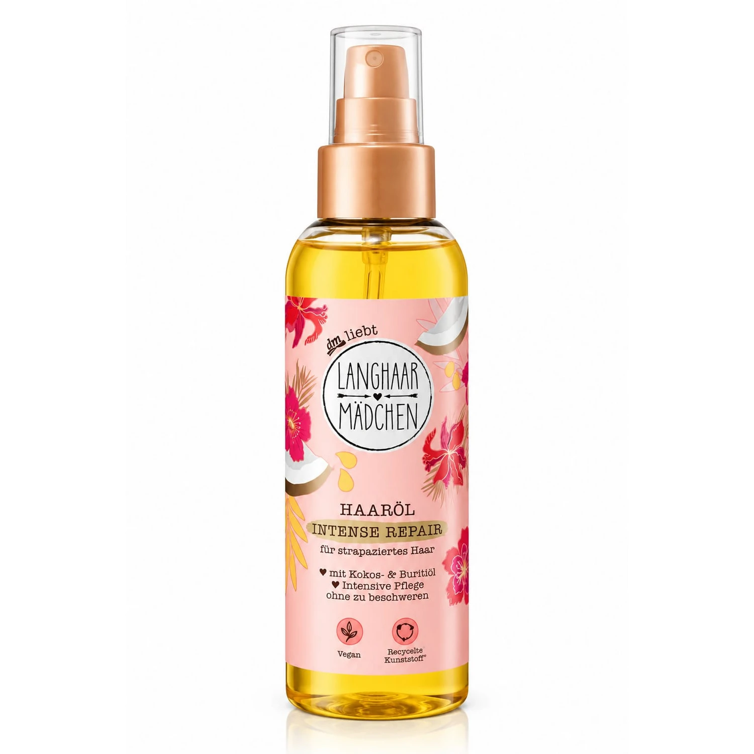 Longhair Madchen Intensive Hair Repair Oil – Moisturizing & Nourishing Care for Dry & Damaged Hair – 150 ml